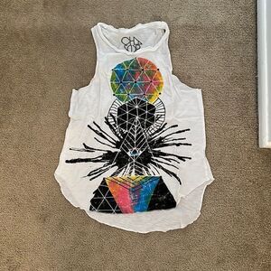 Chaser New White graphic tank XS